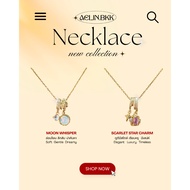 Aelin.bkk Stainless Steel Necklace Gold Star Diamond Simple And Elegant Design