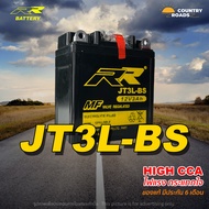 ใหม่! แบตเตอรี่ RR JT3L-BS เทียบเท่า Yuasa YB3L สำหรับ Yamaha Alfa, Belle, Mate, RXZ, TZM, Y100 / Suzuki Akira, Raider