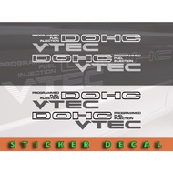 DOHC  VTEC Car Side Door Custom Stickers Replacement For Honda Accord SV4 Civic EK EG Vinyl Decal