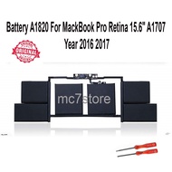 Original Battery A1820 For 15.6" A1707 2016 2017_Original