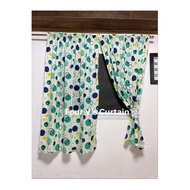 Printed Window Curtain W/ 3IN1 set (6ft)