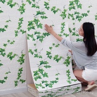 3D Wall Stickers Moisture-Proof Brick Pattern Retro Self-Adhesive Foam Restaurant Wall Stickers Wate