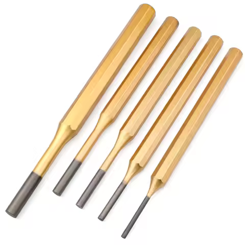 Cylindrical punch Crv Steel 1Pcs Punching Center Round Chisel Hand Tool Percussion Punch Fitter Spec