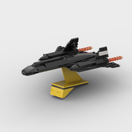 Đồ Chơi Máy Bay SR-71 Blackbird Có Chân Đế Và Hiệu Ứng Khói Máy Bay Mô Hình Nhỏ MOC Đồ Chơi Lắp Ráp