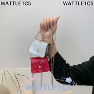 WATTLE1C5 Shoulder Bag, PU Simplicity Crossbody Bags, Cute Versatile Chain Mini Handbag Lipstick