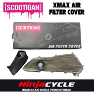 Scootigan Air filter box Cover xmax250 /300 V1 V2 Clear Smoke Motorcycle Automotive