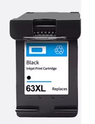 適用於HP 63XL 黑色代用墨盒F6U64AA顯示墨量代用墨