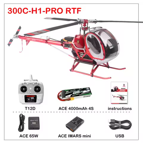 JCZK 300C PRO 470L DFC 6CH Schweizer Scale RC Helicopter RTF One-Key Return H1 Pro GPS Hover with AT