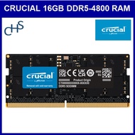 Crucial 16GB DDR5-4800mhz RAM for Laptops SODIMM - CT16G48C40S5 Limited Lifetime Warranty