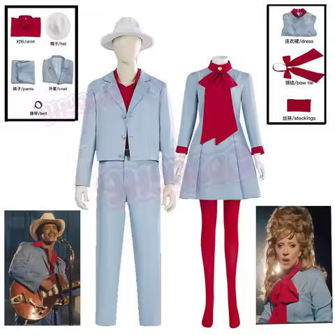 Anime Die With A Smile Lady Bruno Mars Cosplay Costume Gaga Blue Fancy Dress Halloween Party Outfit 