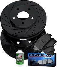 Power Sport Front Brakes and Rotors Kit |Front Brake Pads| Brake Rotors and Pads| Semi-Metallic Brak