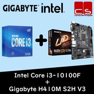 Intel Core i3-10100F + Gigabyte H410M H V3/H410M S2H V3 Motherboard Combo