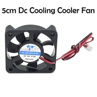 5cm 12v Brushless Dc Cooling Cooler Fan Radiator Light DC pc Fan two-wire Desktop Casing