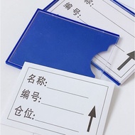Irving Magnetic Sticker Warehouse Shelf Card Dormitory Bedside Card Office Cabinet Sign Sorting Card