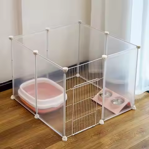 Cat pen Rabbit pen Dog pen for small dogs Indoor dog cage Small dogs and cats home isolation door Pe