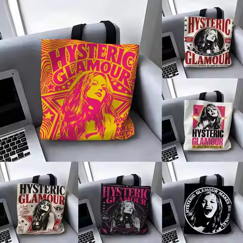 Brand Hysteric Glamour Storage Bags Storage Bag Canvas Tote Bag Foldable Reusable Shopping gifts com