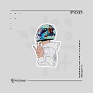 Formula 1 F1 Sticker Vinyl Doff Laminated Sticker | Daniel Ricciardo