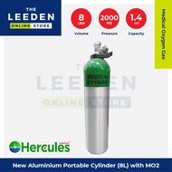 New Aluminium Portable Cylinder (8L) with Medical Oxygen Gas by Leeden Online Store