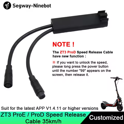 Unlock Speed limit Cables 6Pin for Ninebot by Segway ZT3 PRO E/PRO D Scooter Max Speed 35km/h Releas