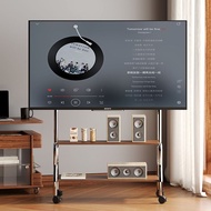 High aesthetic mobile TV stand, universal TV with wheels, movable floor stand, 35-75 inch universal