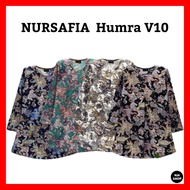 Blouse Humra V10 Ironless Nursafia Size S - 3XL Baju Blause Muslimah Women Plus Size Wudhu Nursing Friendly