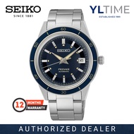 Seiko Presage SRPG05J1 Style 60’s Series Blue Dial Stainless Steel Band Automatic Watch