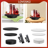 [LovoskiacMY] Motorized Rotating Display Stand Load 8kg 3 Angles of Rotation with Remote