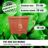 Pot RGU 630 WARNA Pot Plastik Pot Bunga Pot Tanaman Ukuran 30cm