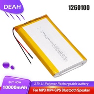 1260100 3.7V10000mAh Rechargeable Lithium Polymer Batteries For Power Bank Table Driving Recorder Li
