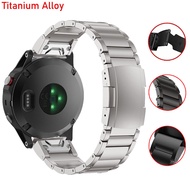 22mm 26mm Titanium Alloy Quick Fit Replace Strap Metal Band For Garmin Fenix 7 7X 6 6X Pro 5 5X Plus Sapphire Solar