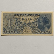 uang kertas lama satu rupiah 1956