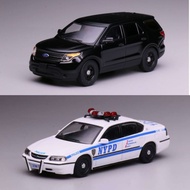 596 1/64 Chevrolet Impala NYPD & Ford Explorer Unmarked Black Undercover Police Diecast Car Model Al