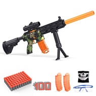 Toy Gun with Soft Bullets, Manual Foam Blasters Guns with 100 Bullets, Sniper Rifle with Scope, Toy 