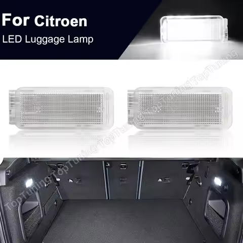 For Citroen C2 C3 C4 C5 C6 C8 DS3 2x Led Luggage Trunk Compartment Light Footwell Glove Box Interior
