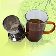 阿根廷馬黛茶專用杯帕拉納馬黛茶玻璃水杯帶把不銹鋼耐熱過濾杯