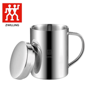 ZWILLING Office Mug Coffee Cup with Lid 304 Stainless Steel Mug Cup