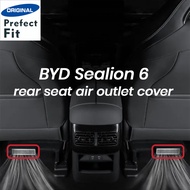 【Perfect Fit】BYD Sealion 6 accessories car rear seat air outlet stainless steel cover car accessorie