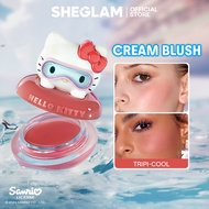 Hello Kitty X SHEGLAM Coastal Charm Cream Blush Matte Face Blusher Palette Makeup Cosmetics Memerah