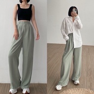 Loose Pants Trousers Wanita - Celana Kulot Wanita - Celana Anti Kusut - Celana Kerja Wanita