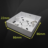 Household Ultra-Thin Surface-Mounted Line Box 86 Type Bottom Box Surface-Mounted Thin Line Box PVC S