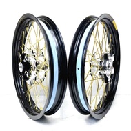 Y15ZR Y16 Set Takasago Excel Asia 185/215X17 Black, Hub Gantang Chrome, RCB Lidi/Spoke Complete One 