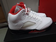 全新 Nike Air Jordan 5 Retro OG Fire Red Silver Tongue ( Jordan 2 3 4 5 6 7 8 9 10 11 12 Adidas New Ba