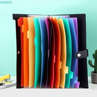 PERRY1 File Folders for A4 Paper A4 Organ Bag Expanding for School Office 7/13 Pockets Storage Bag T