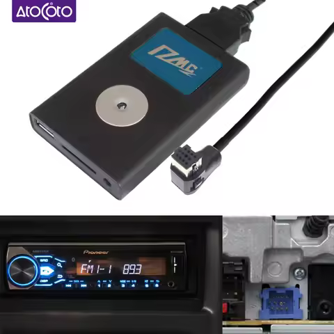 Car DMC Digital CD Changer Bluetooth-compatible USB SD Drive AUX Adapter for Pioneer Radio iP-BUS KE