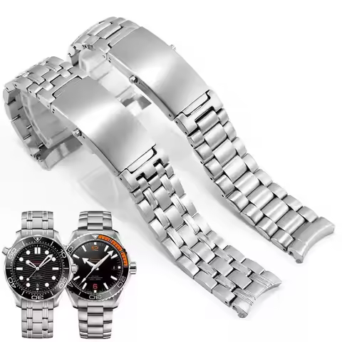 Watch Bracelet For Omega SEAMASTER 300 600 PLANET OCEAN Solid Stainless Steel Watch Strap Accessorie