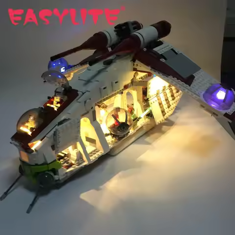 EASYLITE LED Light Kit For 75021 And 05041 The Republic Gunship DIY Toys Set (Not Included Building 