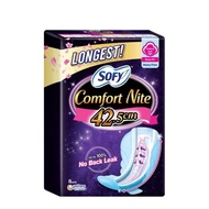 Sofy Comfort Nite Longest Cottony Soft Heavy Flow Wings 42.5cm (8s) Disposable Sanitary Pad Tuala Wa