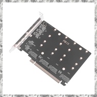 [I O J E] NVMe M.2 NGFF SSD Adapter Split Card PCIe 4.0 5.0 X16 to 4-Port As Shown Plastic+Metal Con