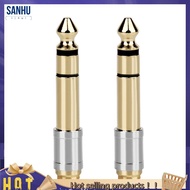 【SG36】2Pcs 6.35mm to 3.5mm Converters 1/4 Inch Male 1/8 Inch Female 6.35 to 3.5 Jack Headphone Audio