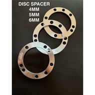 DISC SPACER 4MM 5MM 6MM TAPAK SPACER DISC DEPAN BELAKANG Y15ZR LC135 FZ150 Y16ZR PIRING SPACER TAPAK